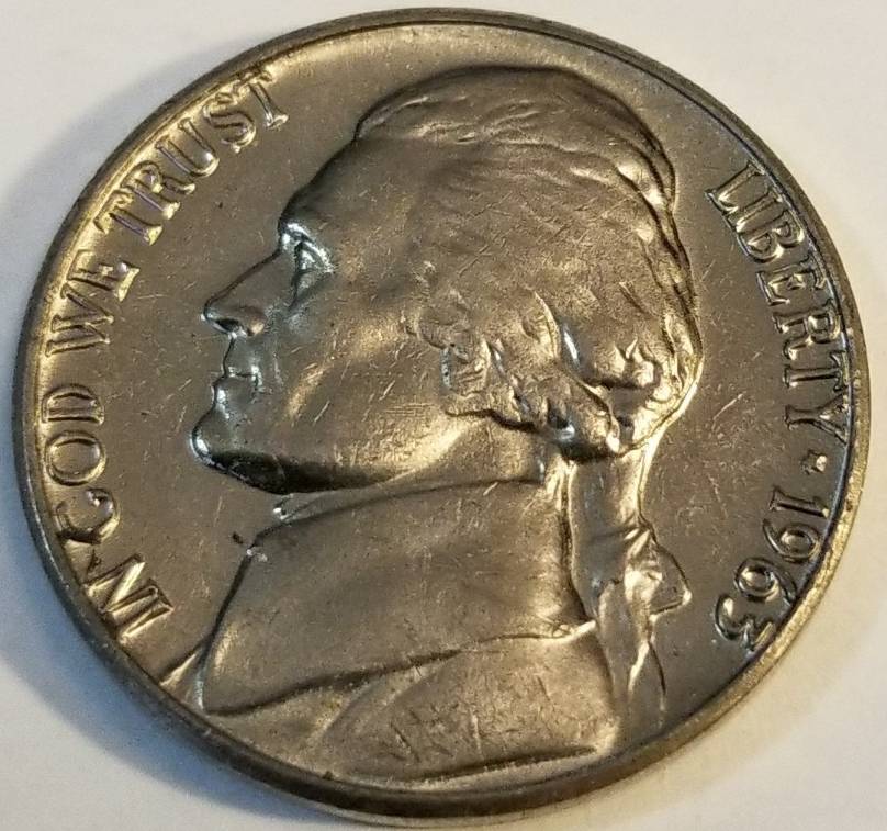 Very-Fine-1963-D-Jefferson-Nickels